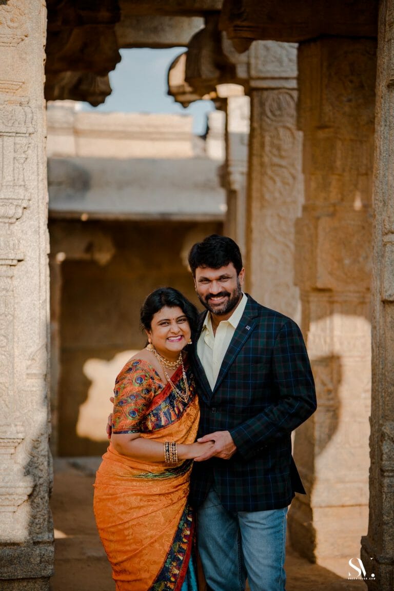 Sravanti & Harinath | Pre Wedding Lepakshi Nandi Temple | Bangalore - photograph 21
