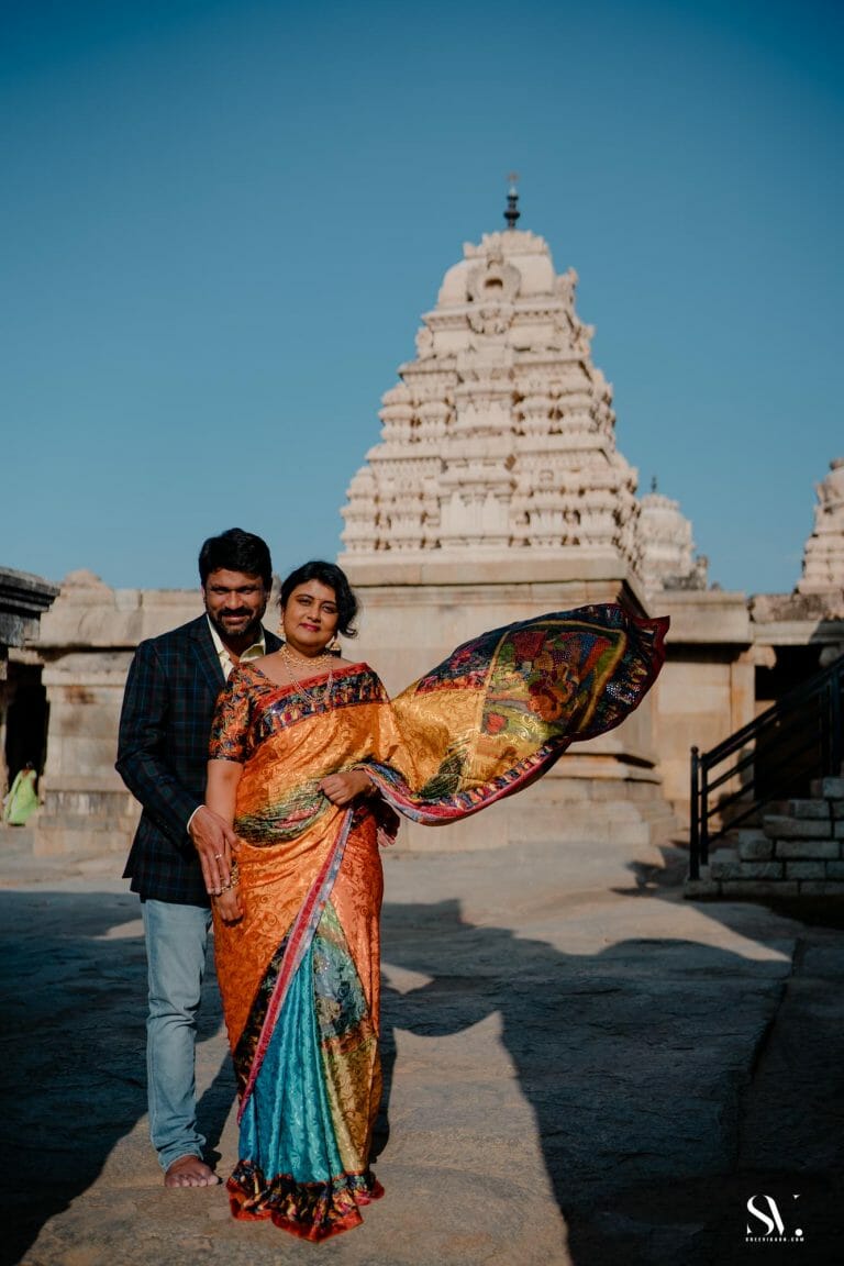 Sravanti & Harinath | Pre Wedding Lepakshi Nandi Temple | Bangalore - photograph 20