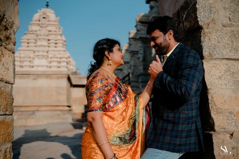 Sravanti & Harinath | Pre Wedding Lepakshi Nandi Temple | Bangalore - photograph 18