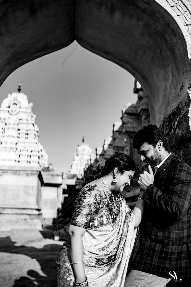 Sravanti & Harinath | Pre Wedding Lepakshi Nandi Temple | Bangalore - photograph 16