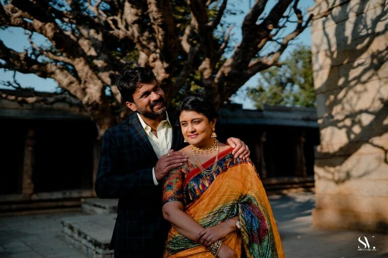 Sravanti & Harinath | Pre Wedding Lepakshi Nandi Temple | Bangalore - photograph 14