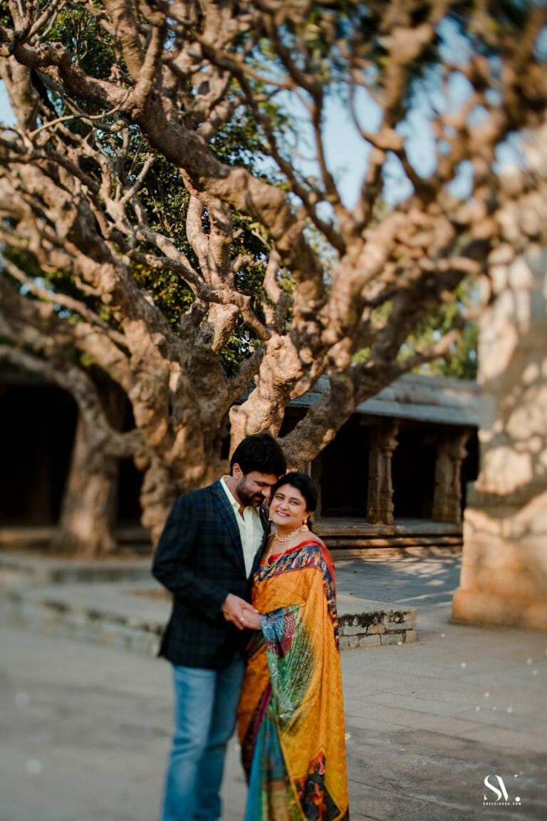 Sravanti & Harinath | Pre Wedding Lepakshi Nandi Temple | Bangalore - photograph 13