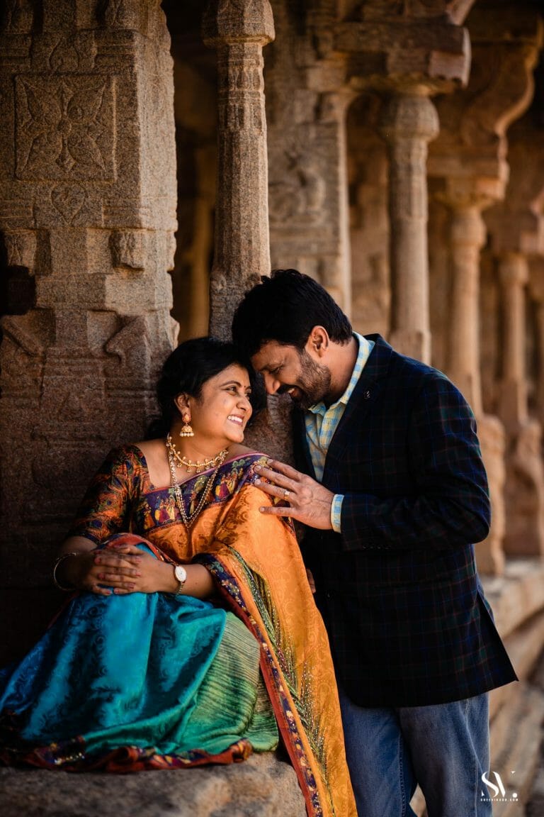 Sravanti & Harinath | Pre Wedding Lepakshi Nandi Temple | Bangalore - photograph 27