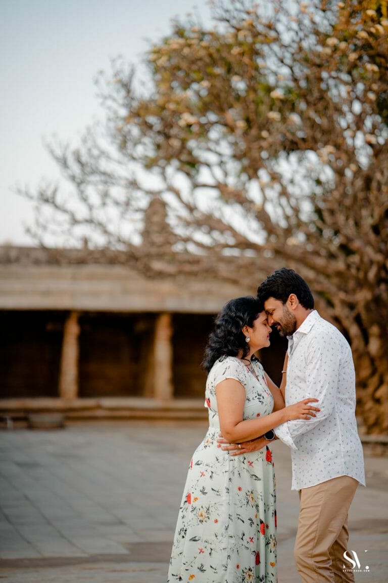 Sravanti & Harinath | Pre Wedding Lepakshi Nandi Temple | Bangalore - photograph 11