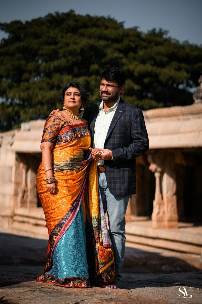 Sravanti & Harinath | Pre Wedding Lepakshi Nandi Temple | Bangalore - photograph 29
