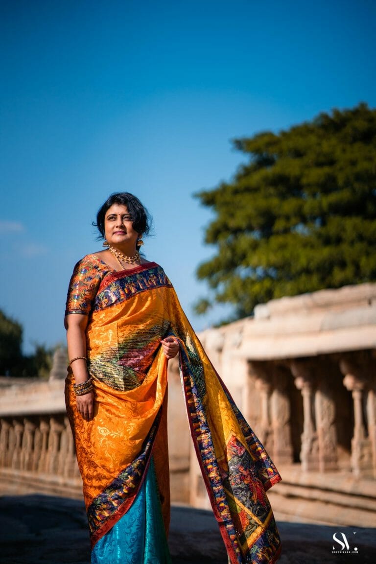 Sravanti & Harinath | Pre Wedding Lepakshi Nandi Temple | Bangalore - photograph 30