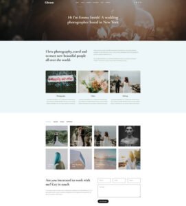 landing gleam photography theme 4
