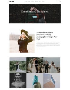 landing gleam photography theme 9
